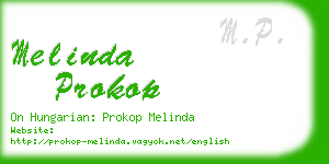 melinda prokop business card